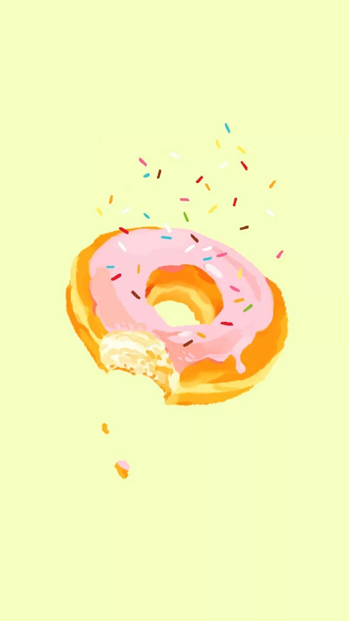 甜甜圈.简约.壁纸
