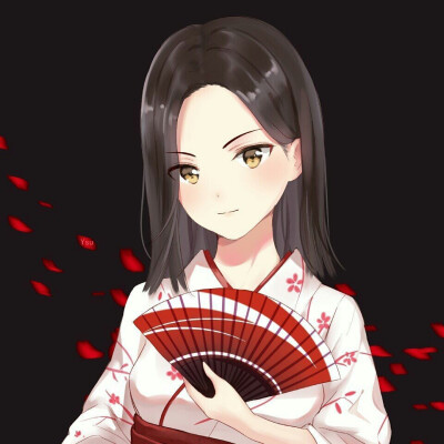 ▽颜苏自画集 动漫情侣头像 日系 和风 扇子▽搬运‖一只枕.