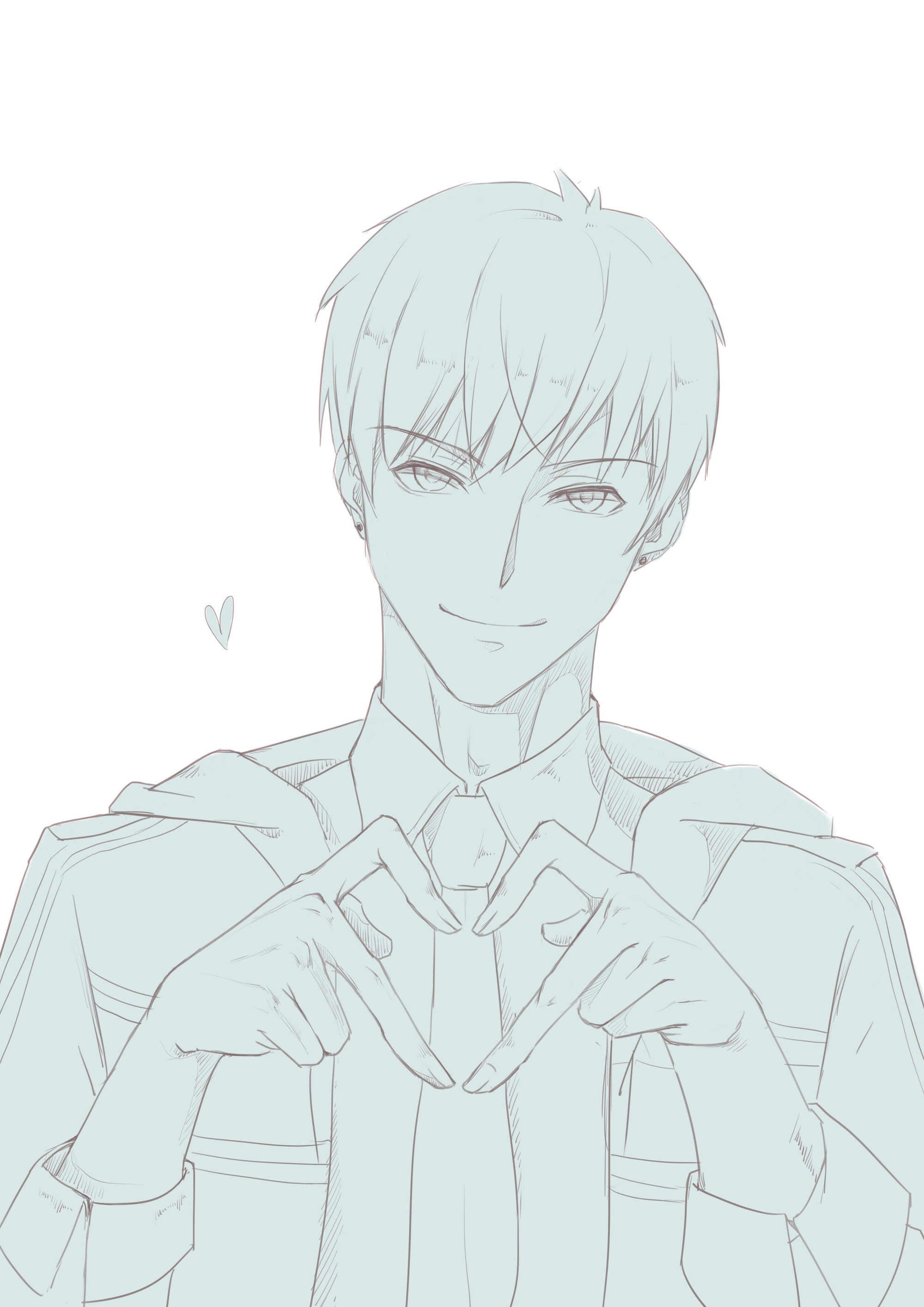 恋与制作人 白起 饭绘(cr:冒尖子)