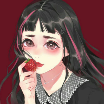 草莓动漫头像小仙女图片