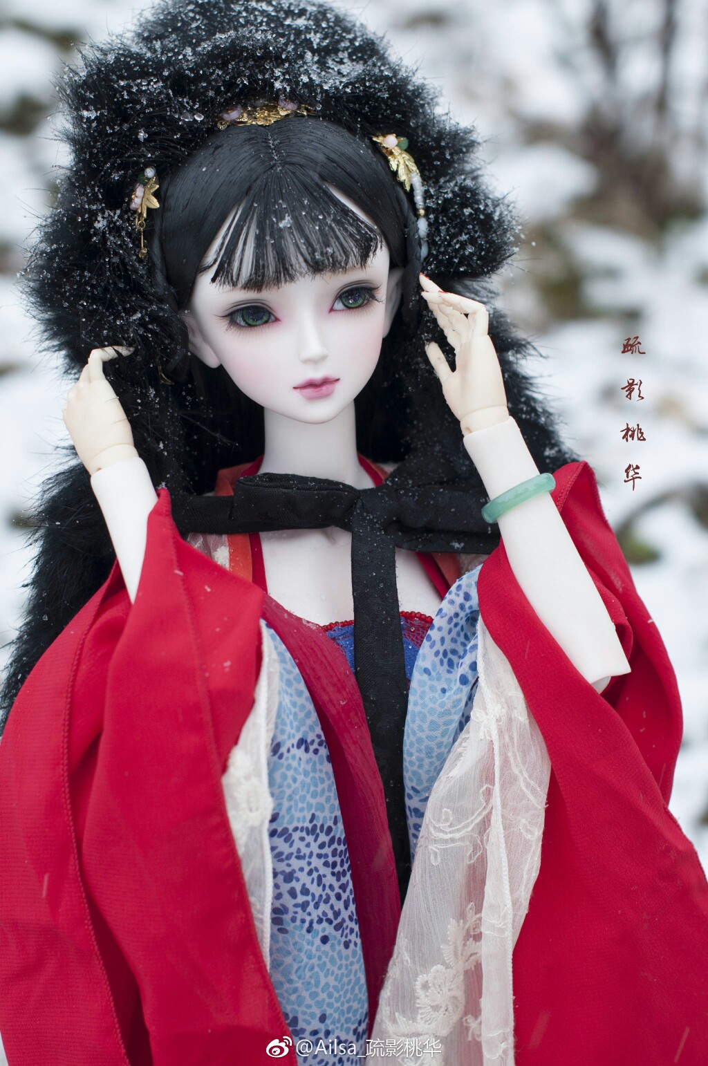 古风美人 sd娃娃 bjd 玩具 人偶 壁纸 萌物