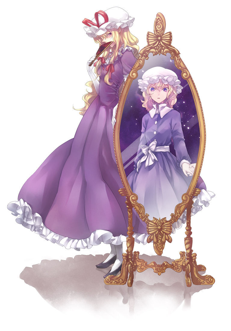 镜中映出的是谁镜子题材的插画特辑