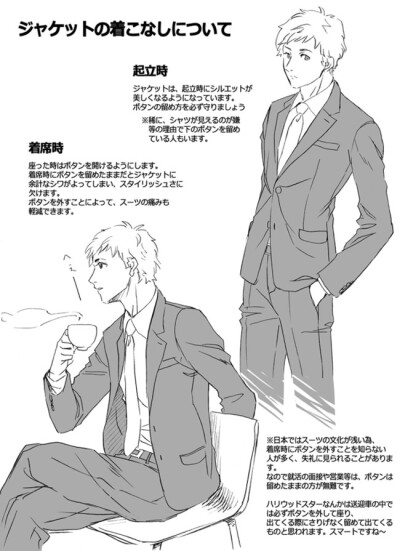 西装的设计与画法,绅士必备