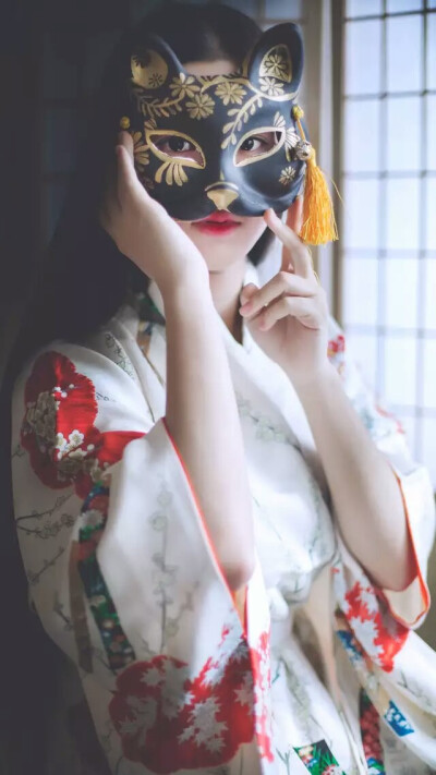 面具头像动漫女