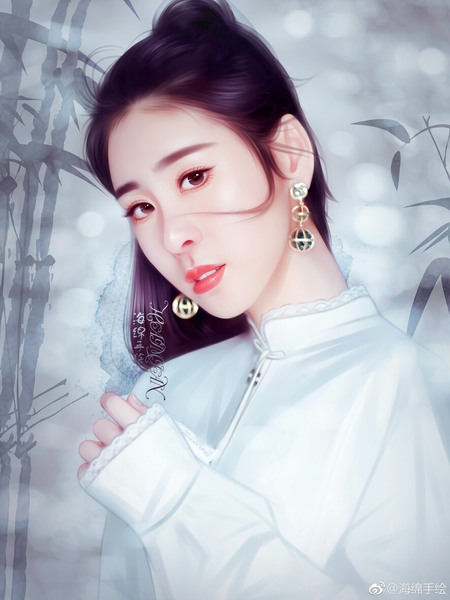 张碧晨〔海绵手绘