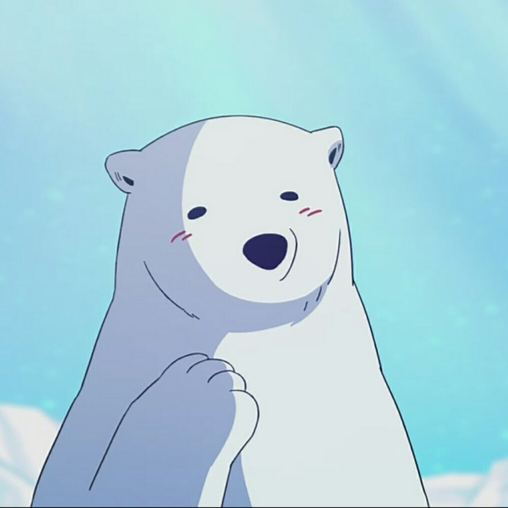 小白熊头像卡通可爱图片