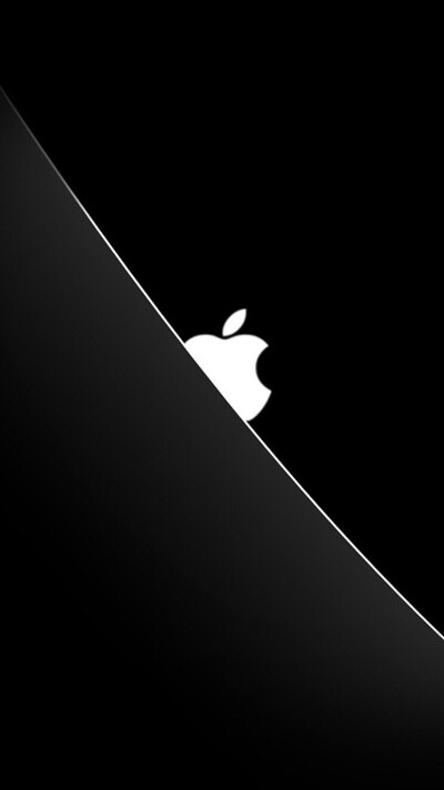 苹果x黑色手机壁纸图片