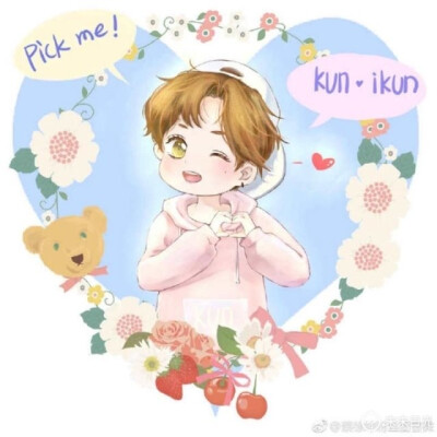 手绘q版 蔡徐坤 可爱 头像 壁纸 表情包