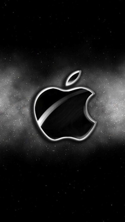 苹果logo壁纸黑色图片