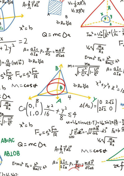 a4尺寸 白底数学公式