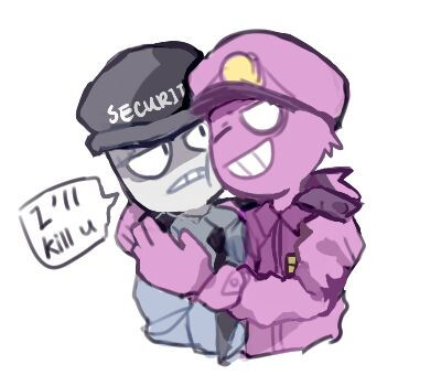 玩具熊的五夜后宫fnaf 保安和紫衣人