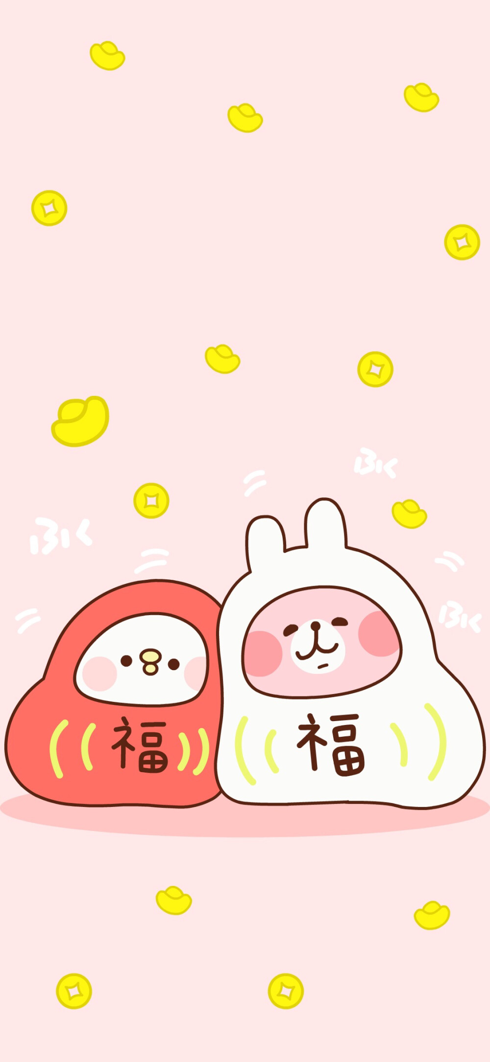 卡通 唯美 简约 欧美 可爱 城市 文字 平铺 插画kitty iphone x壁纸