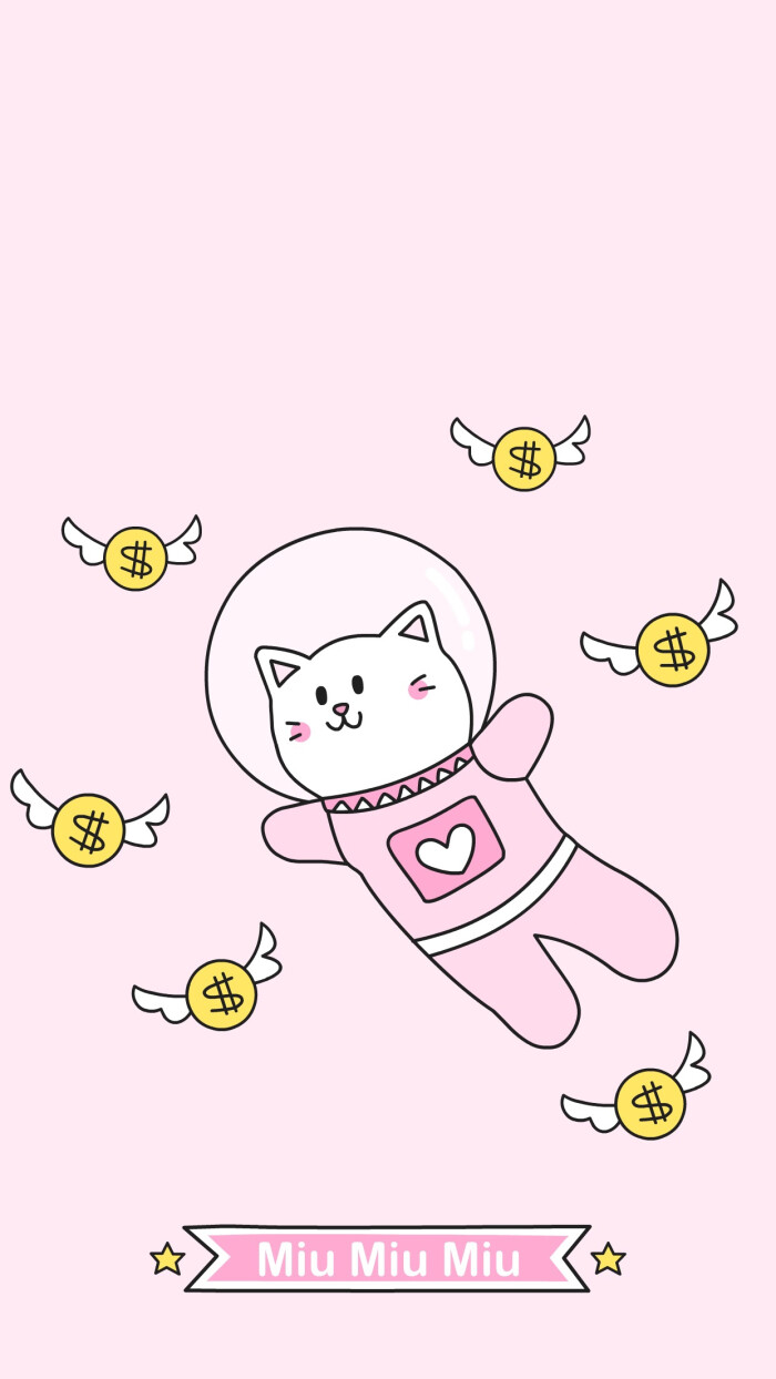 粉猫壁纸