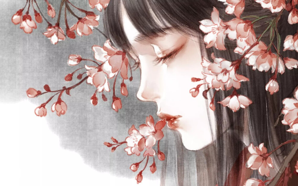 古戈力绘制朱颜插图朱颜古风