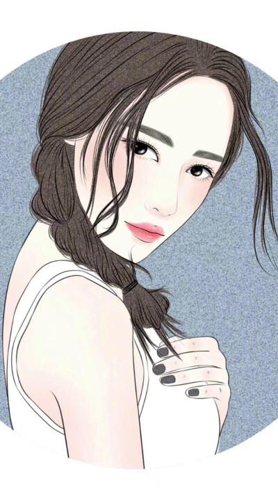 非主流 卡通漫画 影视 女生 q版 微信 qq 微博 )女孩 韩国唯美插画