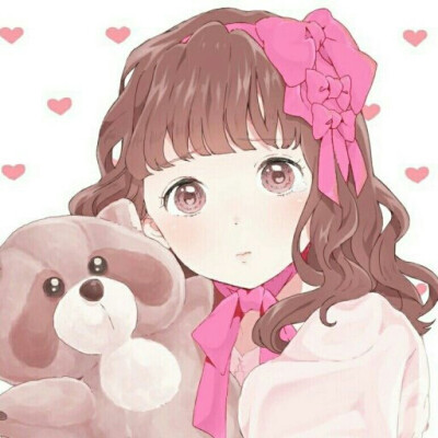 喝可乐二次元女生头像