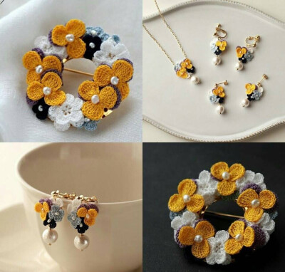 精致的毛线编织饰品.钩针编织可以如此精致.