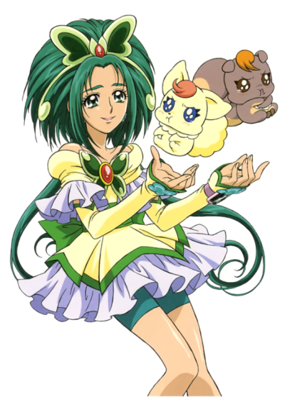 光之美少女5》秋元小町 cure mint (薄荷天使) 静谧的绿色大地,cure