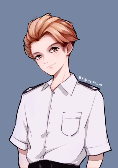 手绘鹿晗 cr cc罒v罒