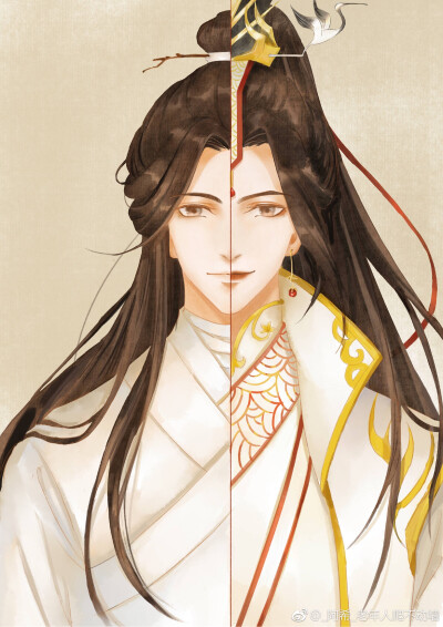 左右脸太子悦神,后面附
