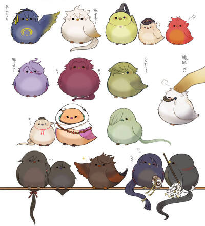 刀剑乱舞鸟拟人