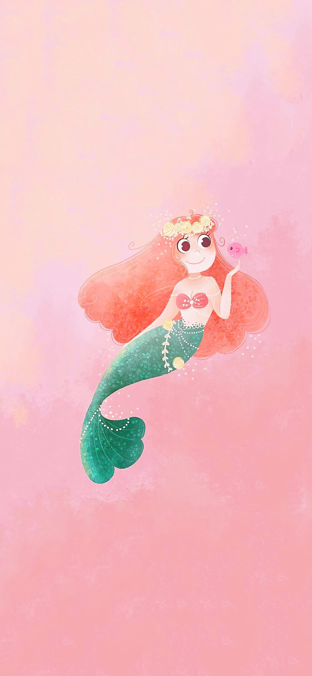 iphone x 卡通美人鱼壁纸