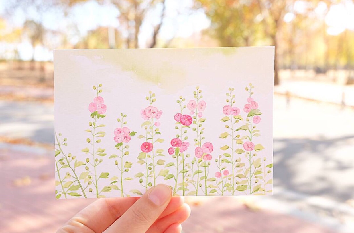 韩国小清新水彩画 *