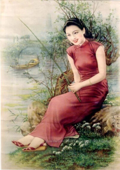 老上海画报女孩