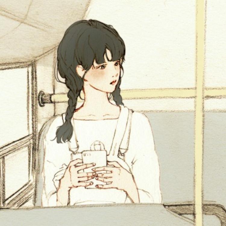韩国插画师1579(salgoo)作品 手绘韩系情侣头像 小清新