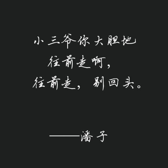 盗墓笔记潘子 文字图片