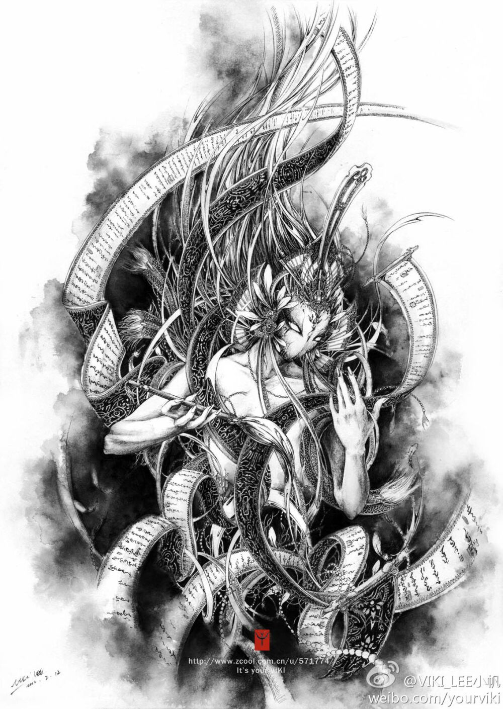 迷离的线vikilee插画作品2013高清版