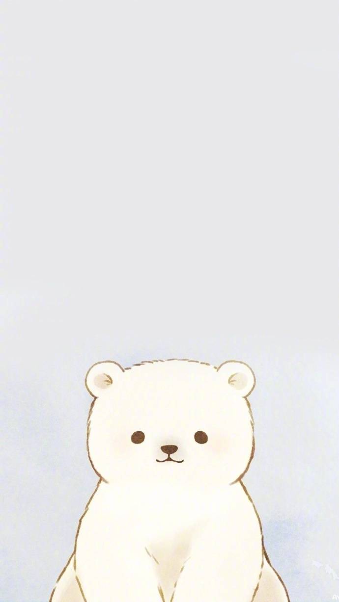 白熊竖屏壁纸图片