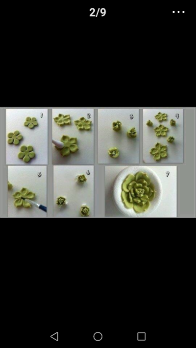 超轻粘土浮雕花卉