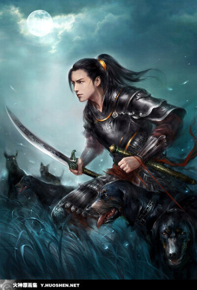 玄幻.封面.底图.素材.人物.古风.剑.精灵.魔幻.原画