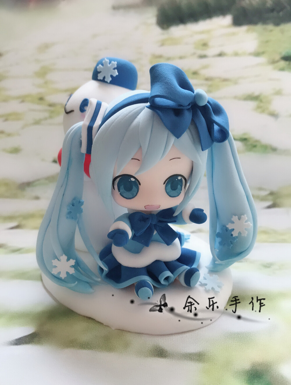 2020雪初音粘土人图片