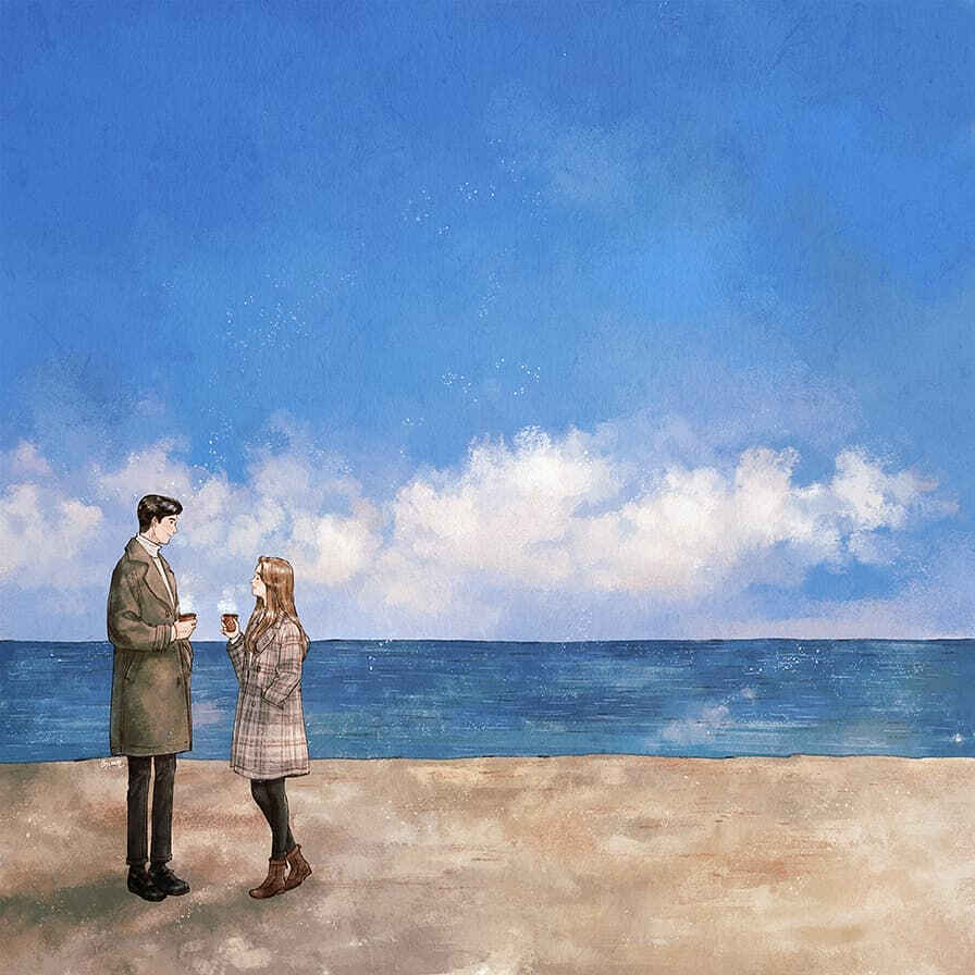 韩国插画师 | aeppol 情侣 日常插画