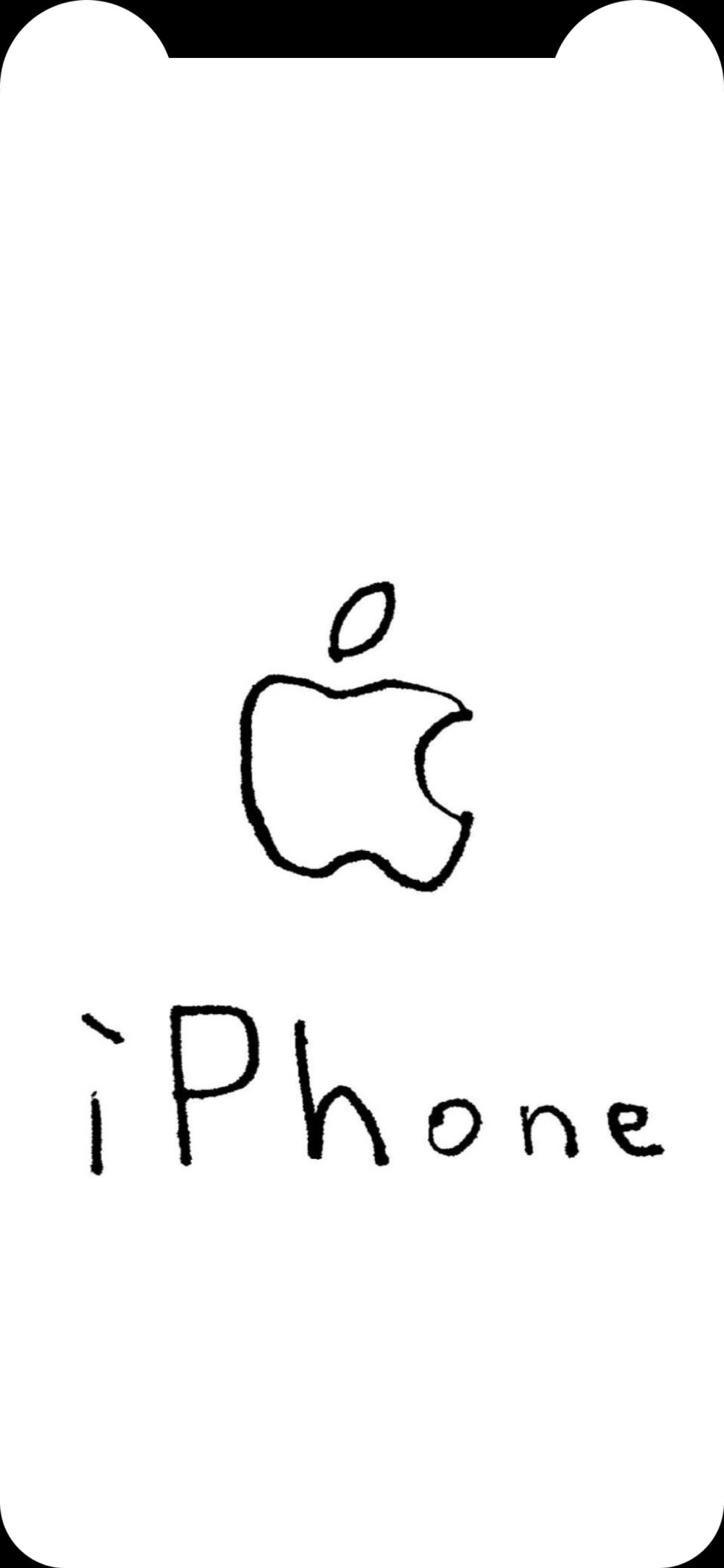 苹果标志白色壁纸图片