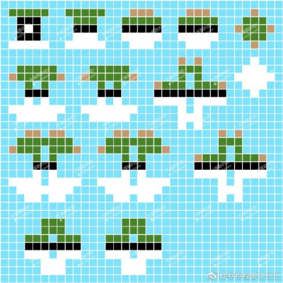 拼豆##神奇宝贝球# 球图纸第三弹～～p9附上参考图鉴,有三个我没戳