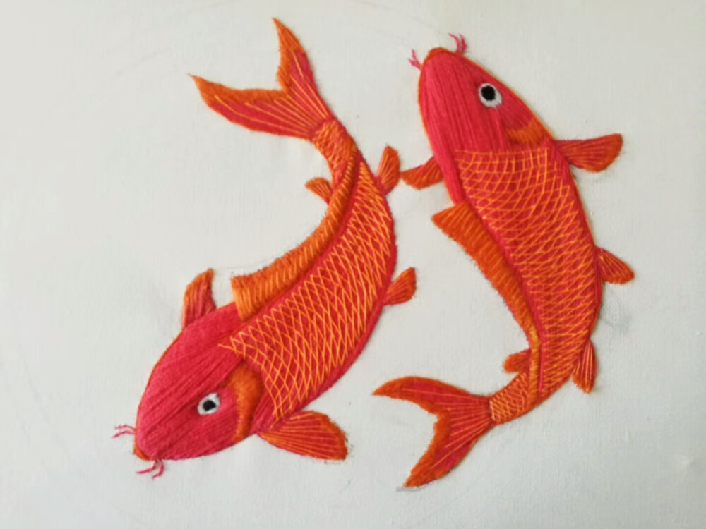 刺绣鲤鱼