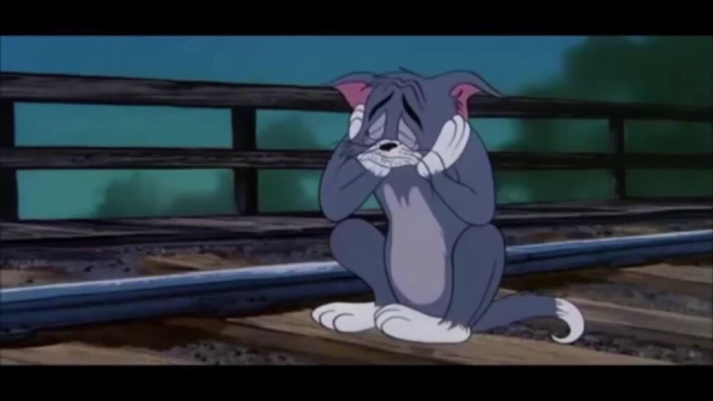 猫和老鼠表情包 哭泣图片