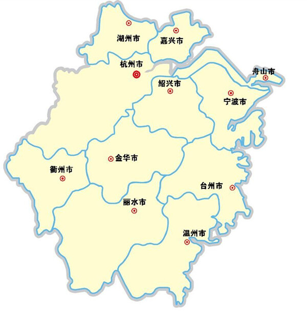 查看浙江省地图图片
