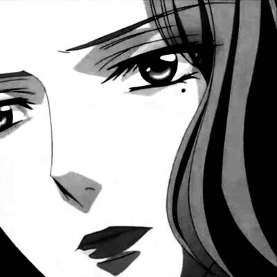 动漫女生头像漫画/黑白/暗黑/自截