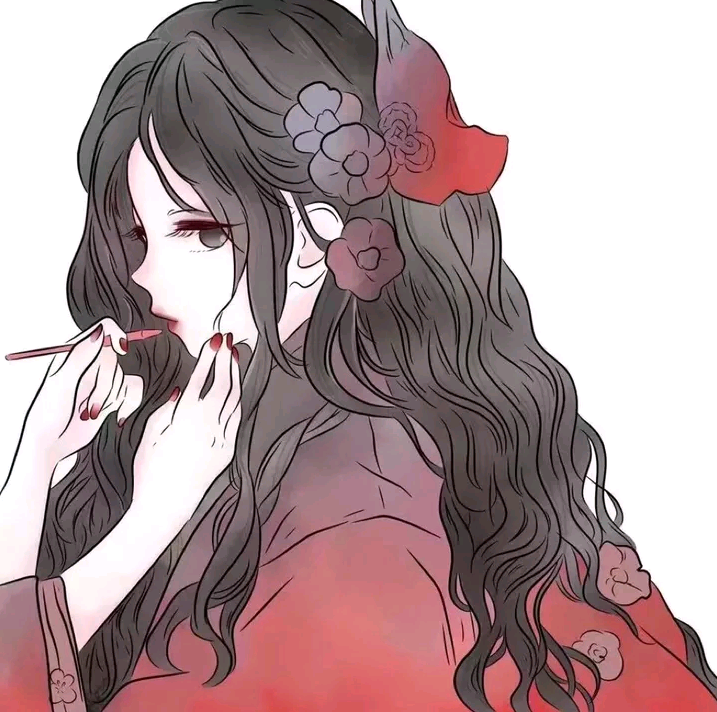 古风漫头女 江萝·(weibo)描的