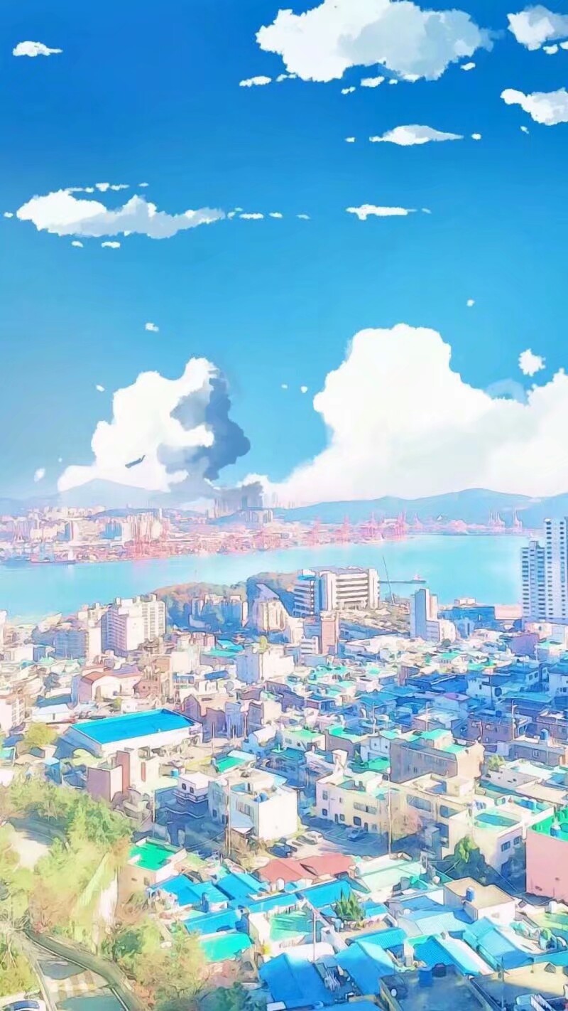 猹团子的收藏夹小清新风景图插画背景图锁屏壁纸