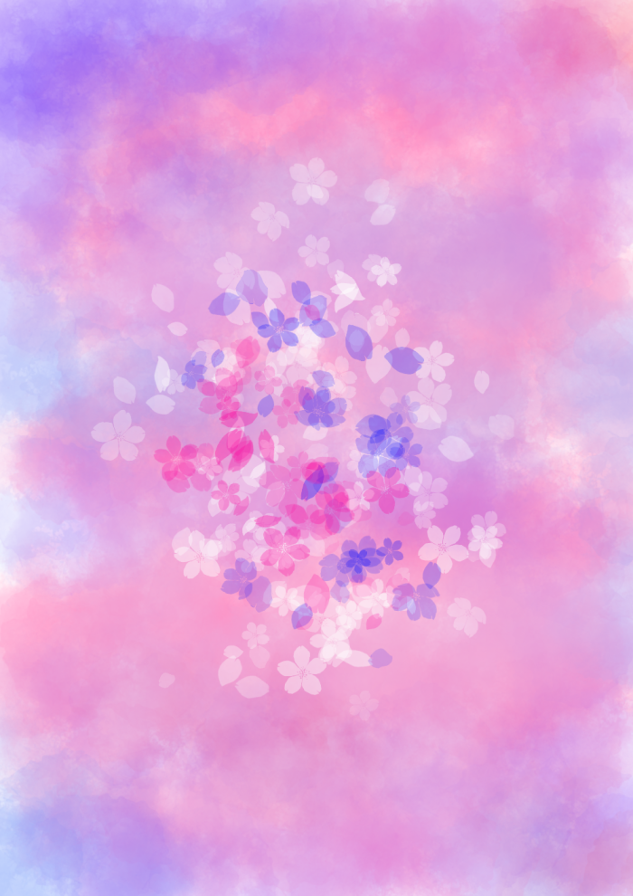 【仅可收藏】花の色 壁纸 背景 花朵 纯色 唯美 意境 插画 绘画 简洁