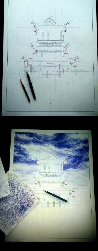 油笔画