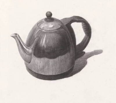 一套茶具素描画图片