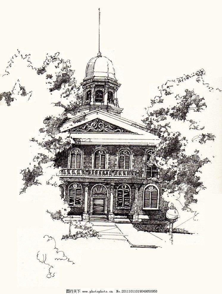 民国建筑手绘