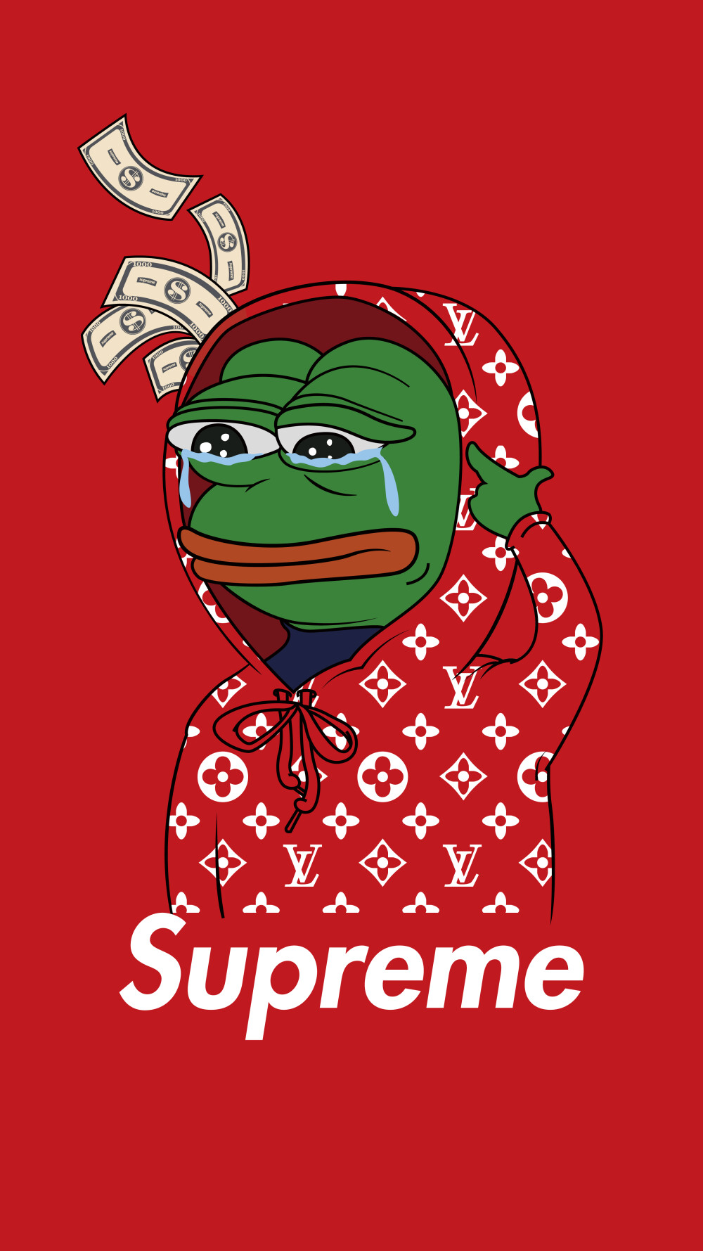 supreme红青蛙 
