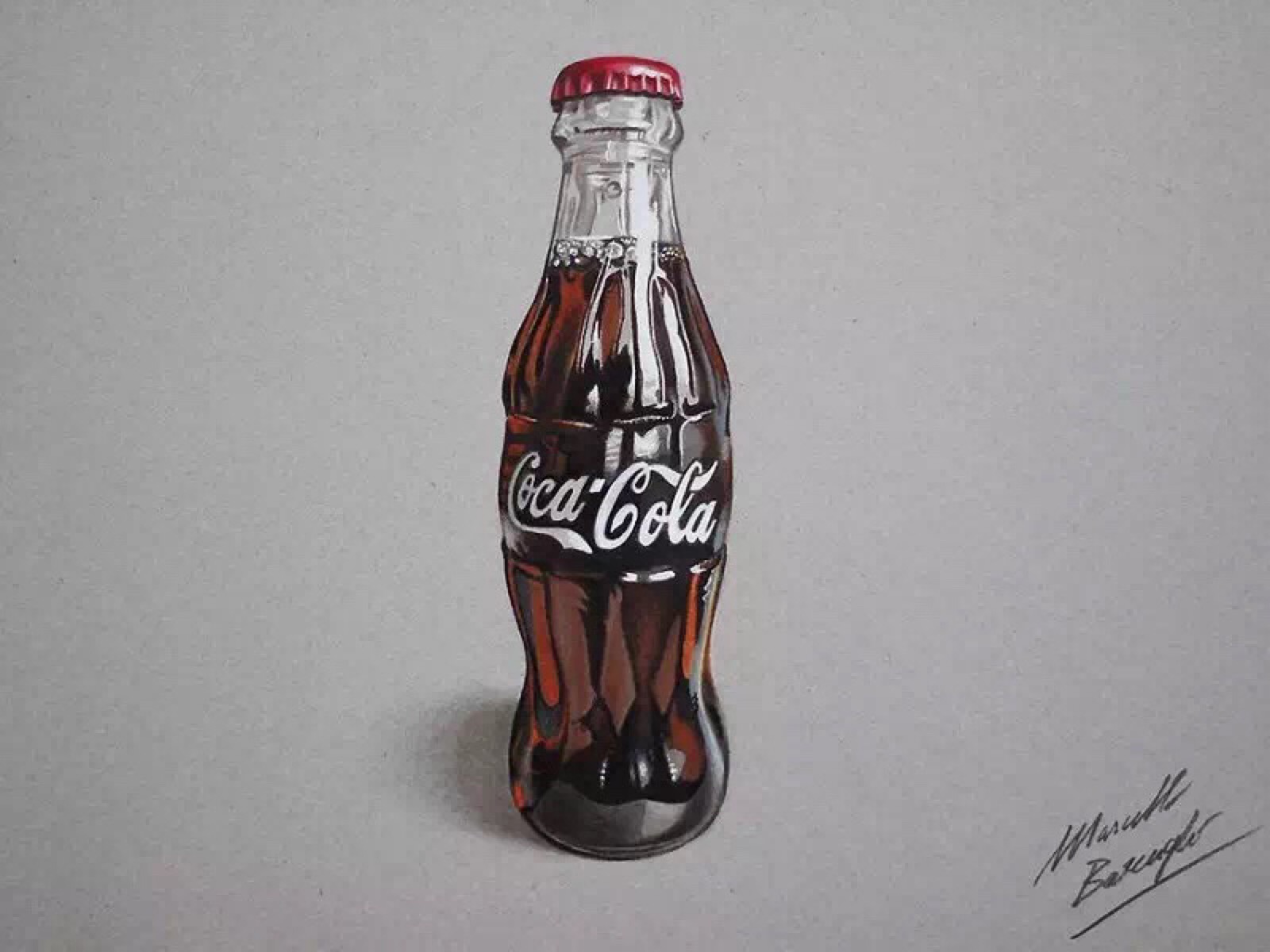 可乐瓶彩铅图片